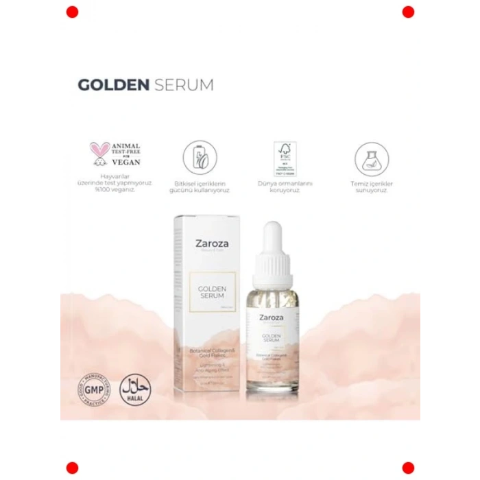 Altın Yapraklı Yaşlanma Karşıtı Serum 30 ml