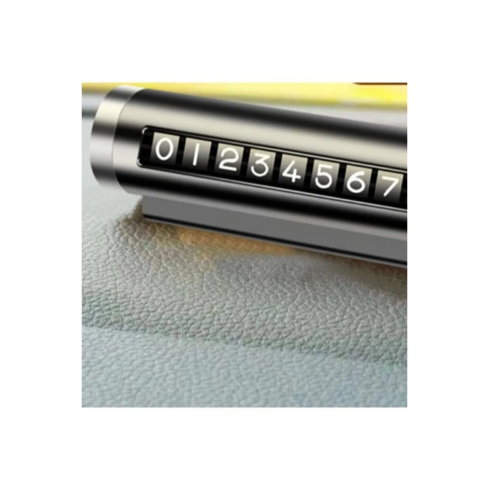 Alüminyum Araç İçi Telefon Numaratörü - Çevirmeli ve Dönebilir