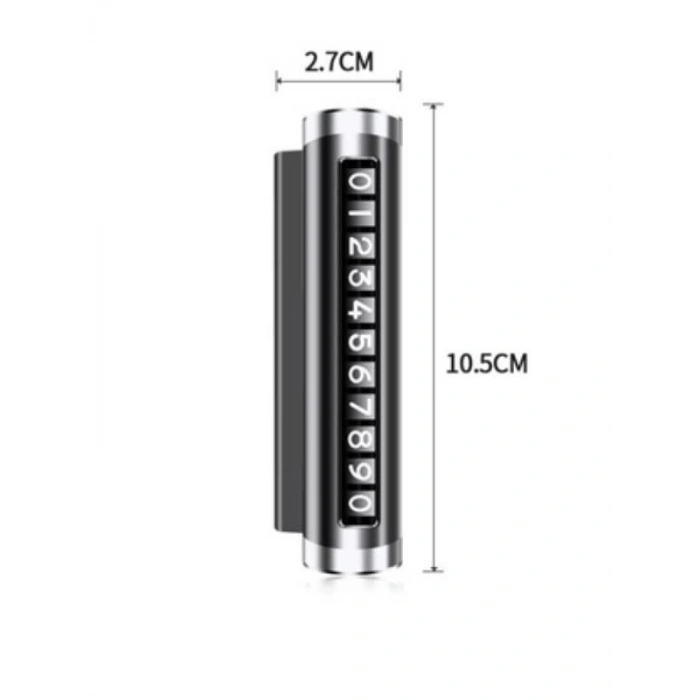 Alüminyum Kasa Araç İçi Park Telefon Numaratörü