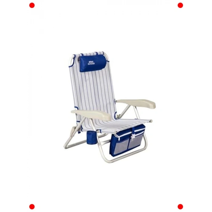Alüminyum Katlanır Plaj Sandalyesi | 100 kg Kapasiteli