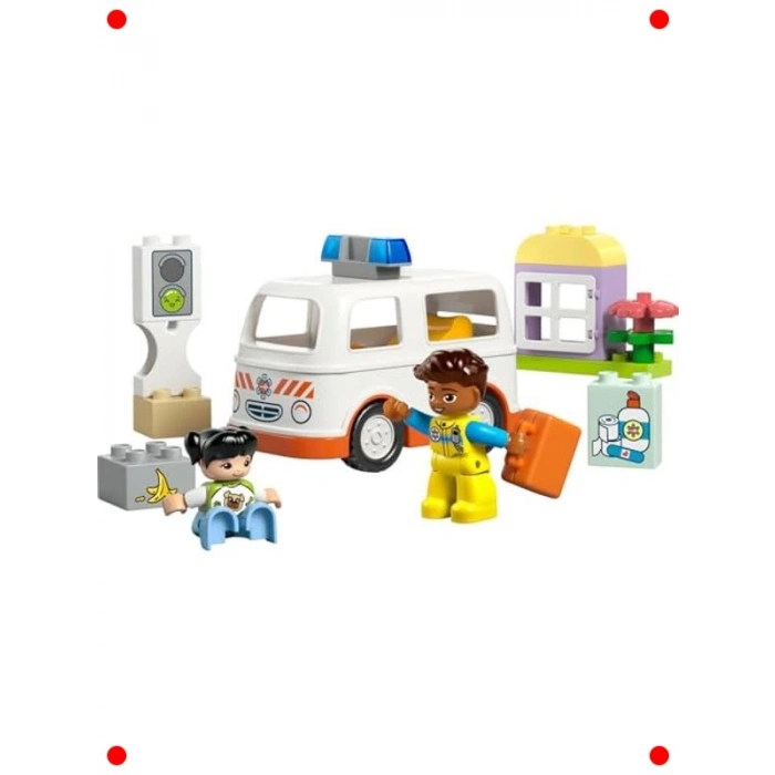 Ambulans ve Sürücü Yapım Seti (19 Parça)