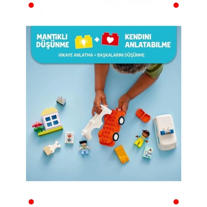 Ambulans ve Sürücü Yapım Seti (19 Parça)