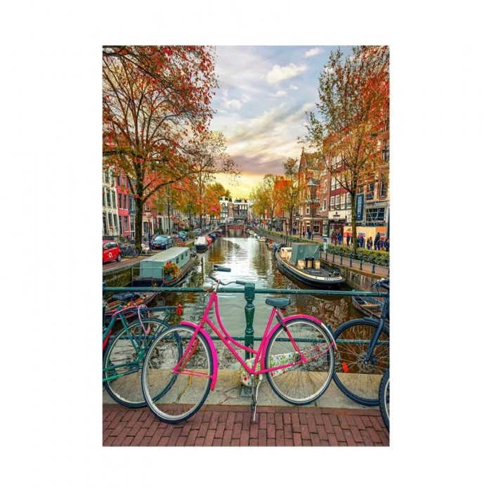 Amsterdam Temalı 1000 Parça Yapboz Seti