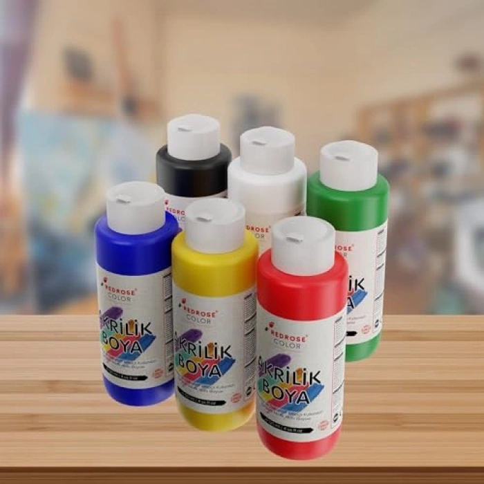 Ana Renkler Akrilik, 6lı Set, 120 ml