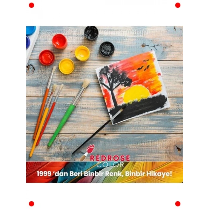 Ana Renkler Guaj Boya Seti - 6x500 gr