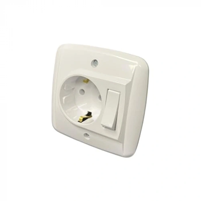 Anahtarlı Topraklı Priz, Banyo Dolabı için