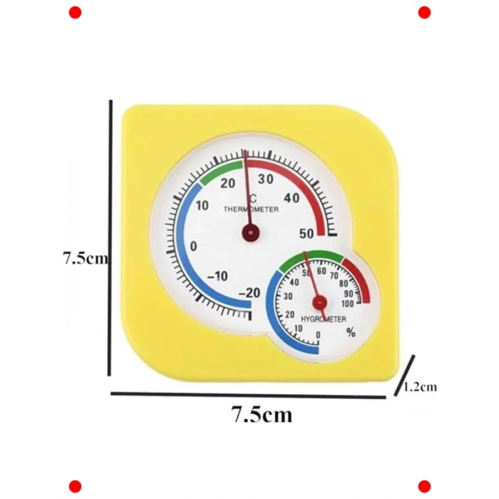 Analog Sıcaklık ve Nem Ölçer - Oda Termometresi
