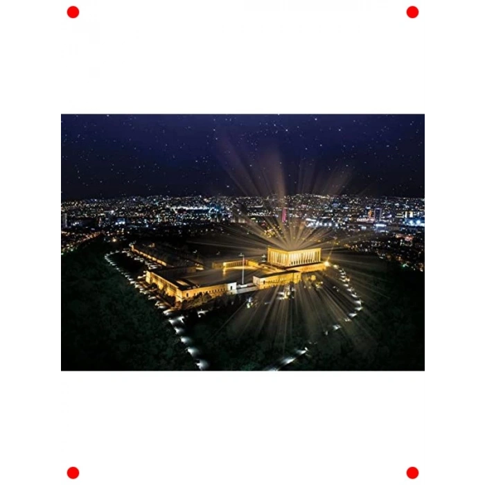 Anıtkabir Temalı Neon Etkili 1000 Parça Yapboz