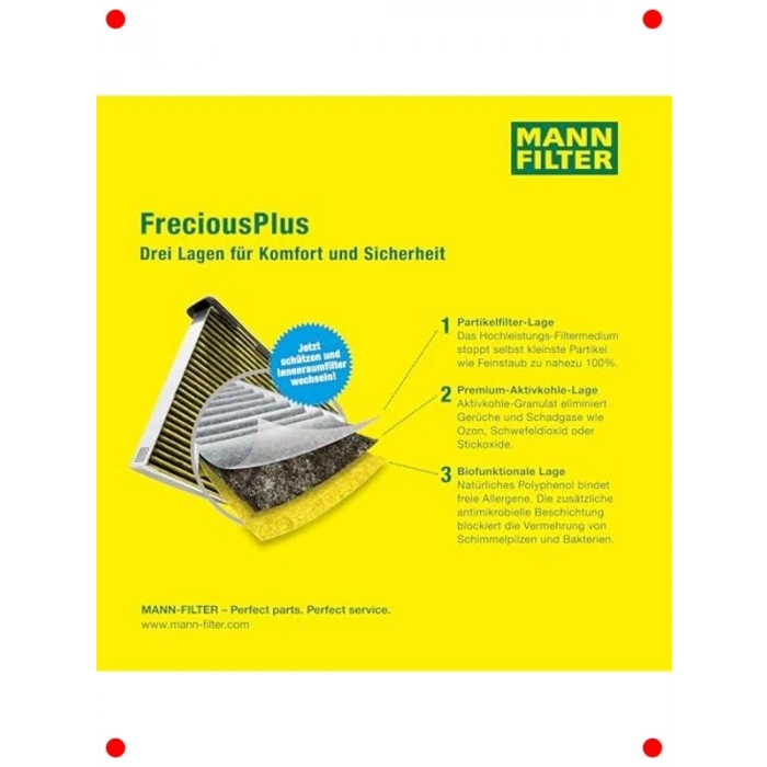 Anti-Alerjen Araç Kabin Hava Filtresi