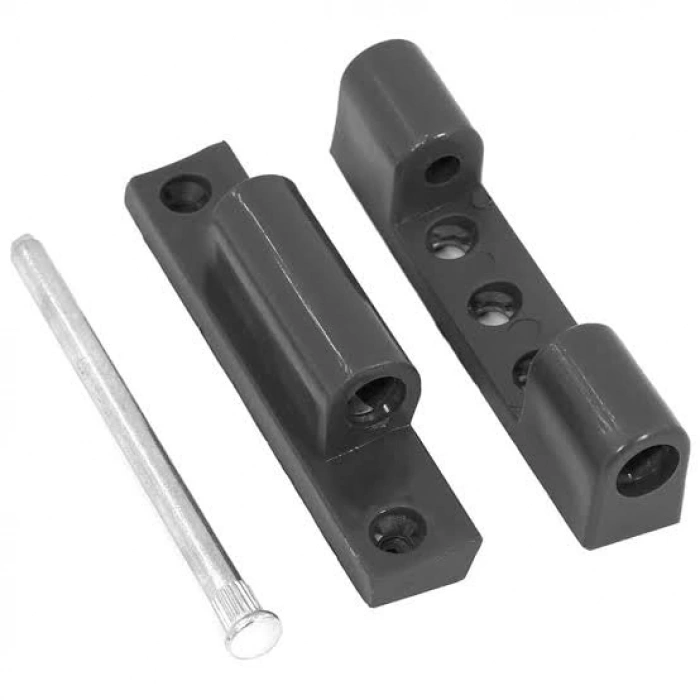 Antrasit Renk PVC Pencere Menteşesi, 74 mm Uyumlu