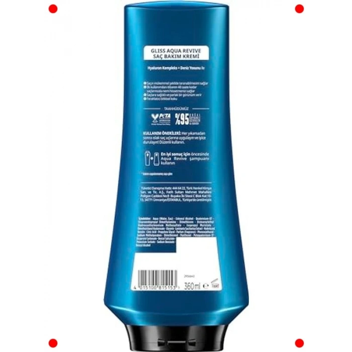 Aqua Revive Nemlendirici Saç Bakım Kremi 360 ml