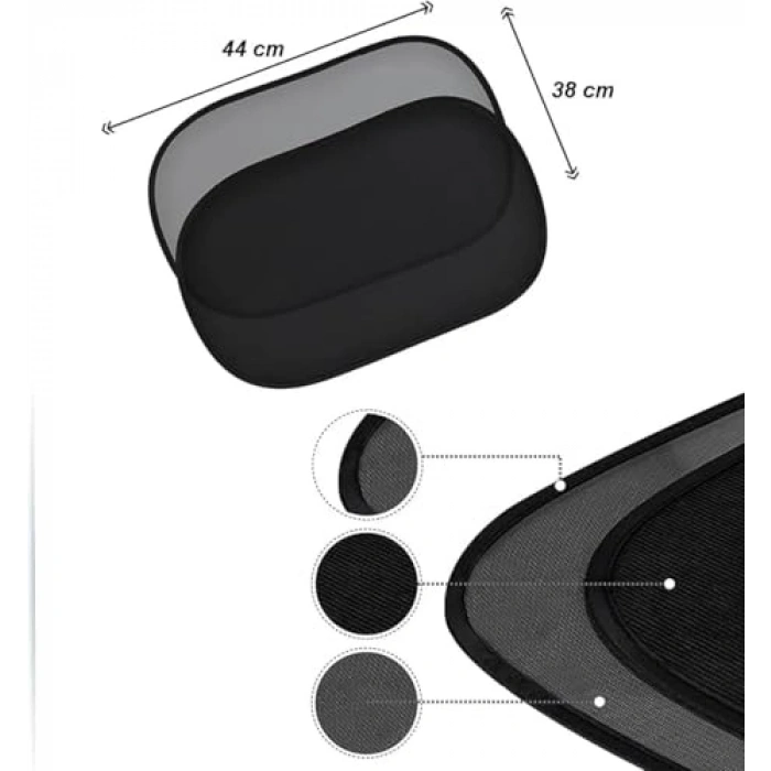 Araba Ön Cam Güneşliği 2 Adet Katlanabilir Şemsiye Modeli