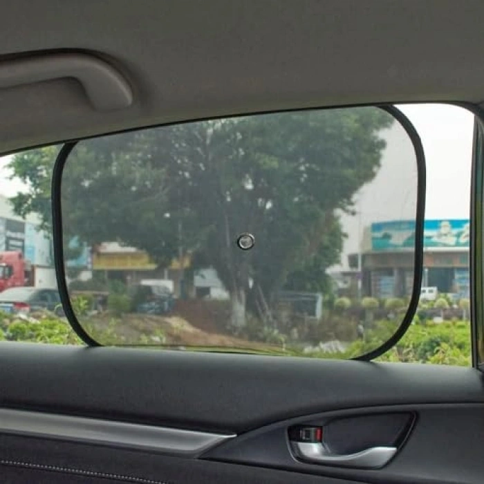 Araç Arka Yan Cam Güneşlik Vantuzlu Oto Perde Seti Araç Per (2 Adet)