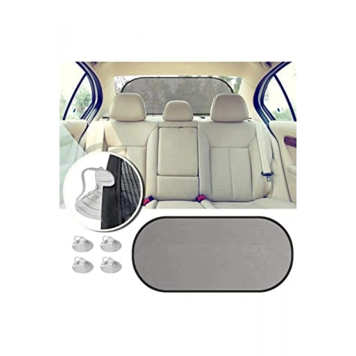 Araç Güneşlik Perde Seti, 3 Parça Vantuzlu Tasarım