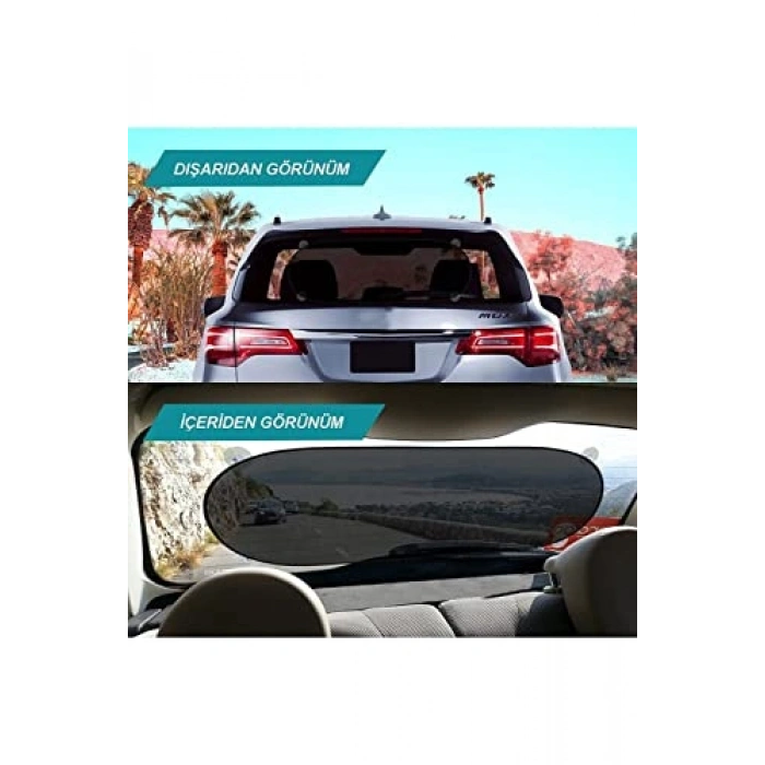 Araç Güneşlik Perde Seti, 3 Parça Vantuzlu Tasarım