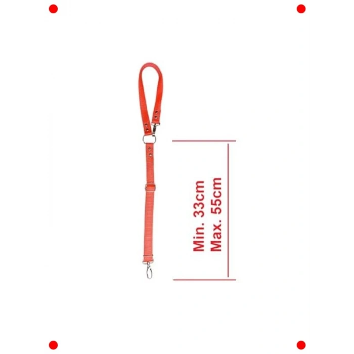 Araç İçi Köpek Emniyet Tasması (Ayarlanabilir, Kırmızı)