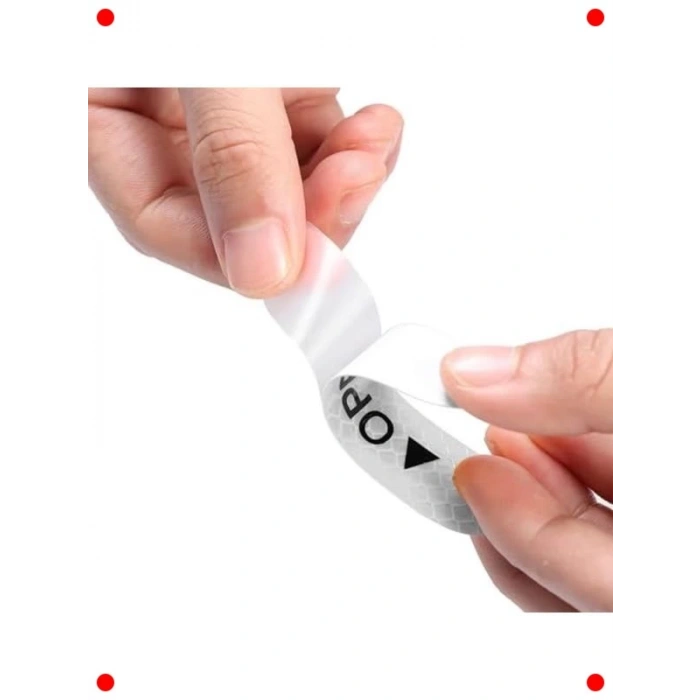 Araç Kapısı Reflektif Uyarı Etiketi Sarı Neon (4 Adet)