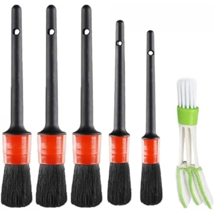 Araç Tezlik Bakım Fırça Seti, 5+1 Parça