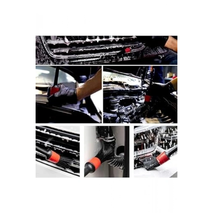 Araç Tezlik Bakım Fırça Seti, 5+1 Parça