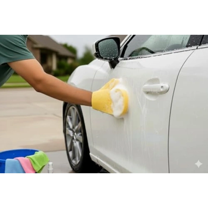 Araç Tezlik Seti 4lü Krofiber Bez ve Eldiven İle