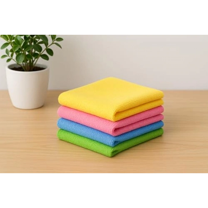 Araç Tezlik Seti 4lü Krofiber Bez ve Eldiven İle