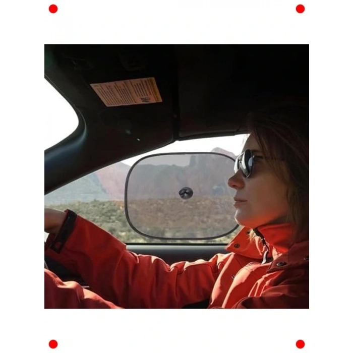 Araç Yan Cam Güneşliği Perde Seti (2 Adet)