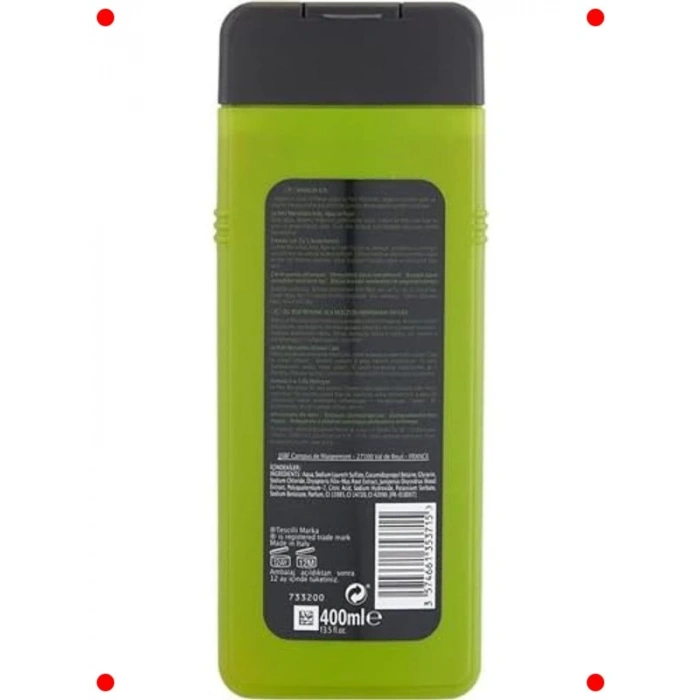 Ardıç ve Füjer Özlü Erkek Duş Jeli Seti, 2x400 ml