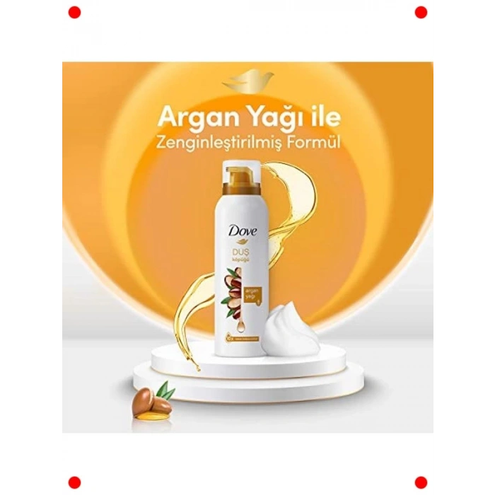 Argan Yağlı Duş Köpüğü Kremsi Formül 10X Yoğun Köpük 200 ml