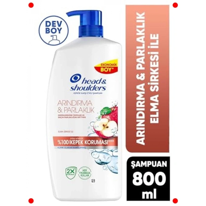 Arındırıcı ve Parlak Kepek Karşıtı Şampuan 800ml