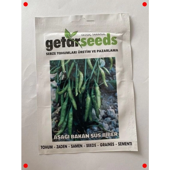 Aşağıbakan Süs Biberi Tohumu - 3 gr - Dekoratif