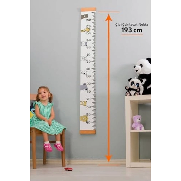 Asılabilir Boy Ölçer - Çocuklar İçin Doğum Günü Hediyesi