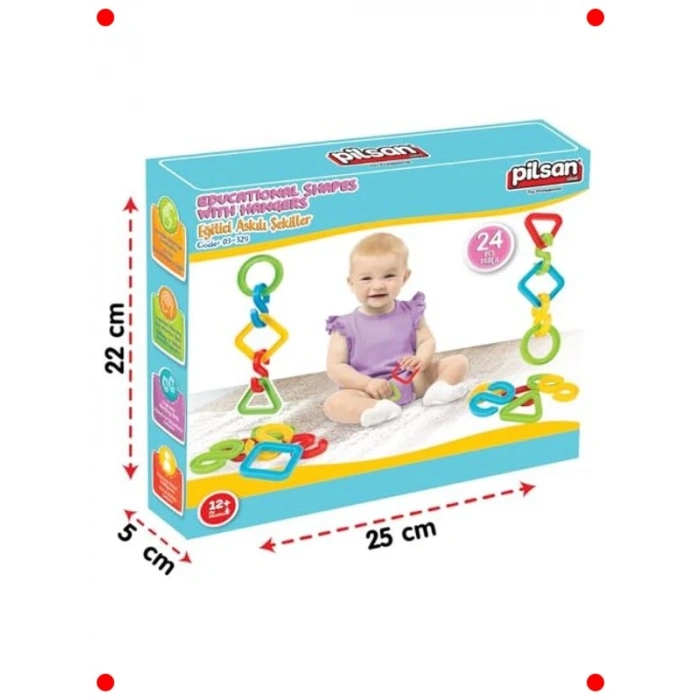 Askılı Geometrik Şekiller Seti (24 Parça)