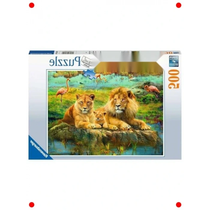 Aslan Ailesi 500 Parça Yetişkin Yapbozu