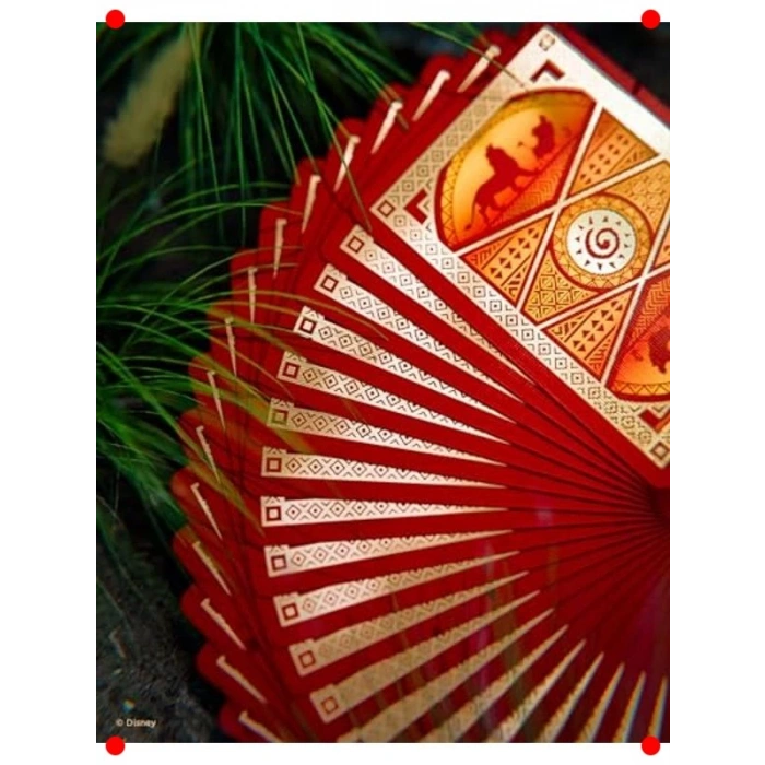 Aslan Temalı Eğlenceli Oyun Kartları Seti