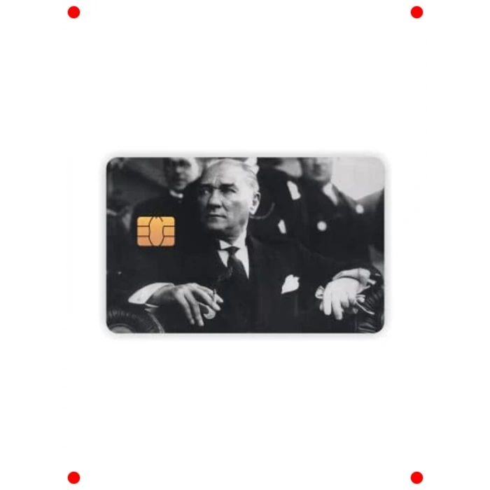 Atatürk Kart Kaplama Stickerı