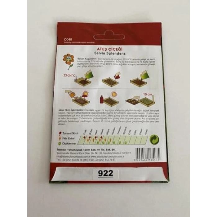 ATEŞ ÇİÇEĞİ 75 Tohum KARIŞIK Renkli Çoklu Tohum