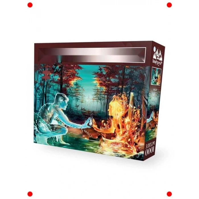 Ateş ve Su Temalı 1000 Parça Yetişkin Yapbozu