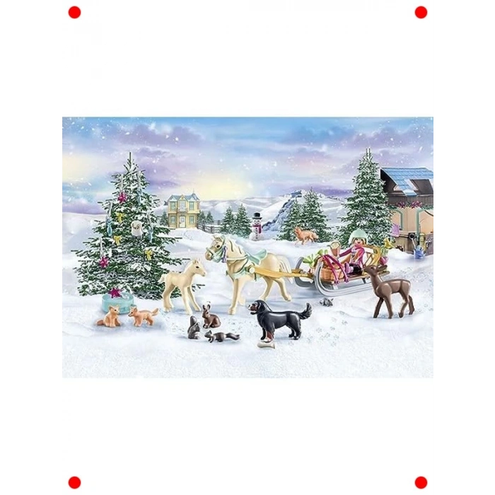 Atlı Kızak Temalı Noel Takvimi (4+ Yaş)