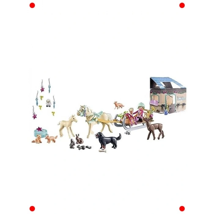 Atlı Kızak Temalı Noel Takvimi (4+ Yaş)