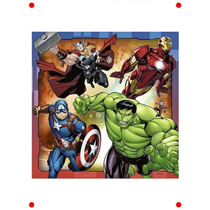 Avengers Temalı 3x49 Parça Çocuk Yapbozu