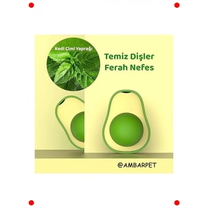 Avokado Kedi Nanesi Oyuncağı Topu
