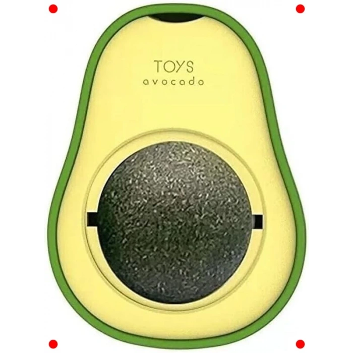 Avokado Kedi Nanesi Topu Yapışkanlı Kedi Oyuncağı