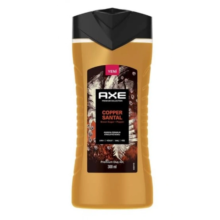 AXE  Collection Duş Jeli Copper Santral 3 in 1 Vücut Saç Yüz 300 ml