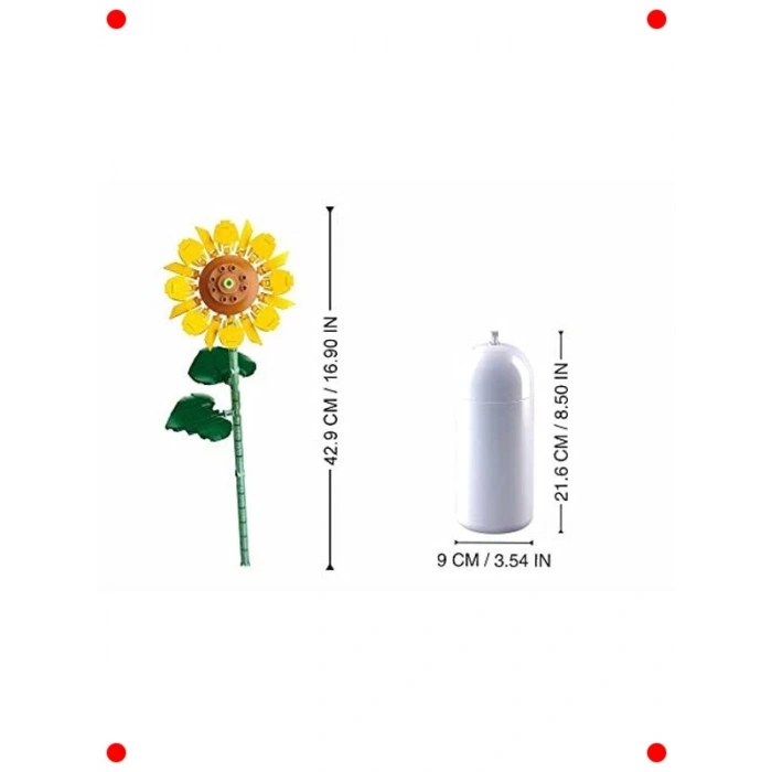 Ay Çiçeği Çiçek Yapım Seti - 245 Parça