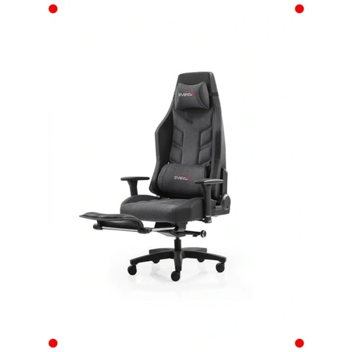 Ayak Uzatmalı Kumaş Oyuncu Koltuğu - Gri