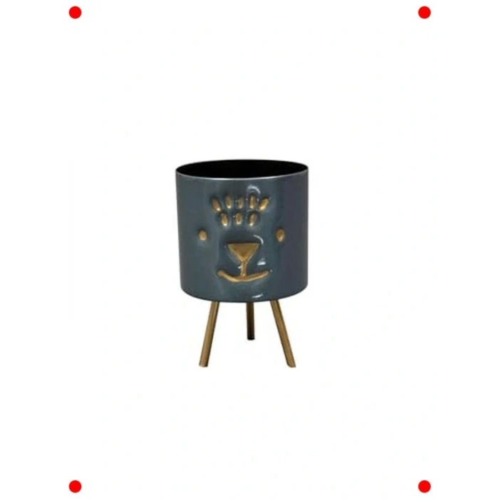 Ayaklı  Hayvan Desenli ni Saksı 11 cm