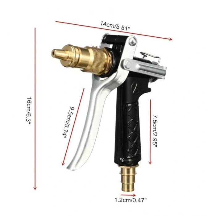 Ayarlanabilir Başlık ile Yüksek Basınçlı Bahçe Sulama