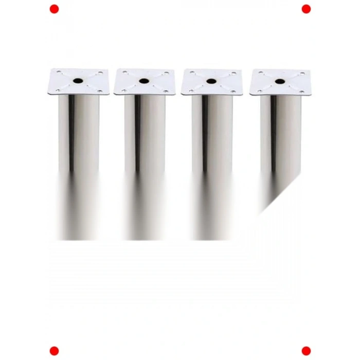 Ayarlanabilir  Destek Ayağı 25cm Krom (4 Adet)