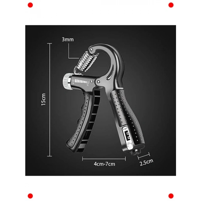 Ayarlanabilir Dirençli El & Önkol Egzersiz Aleti (10-50kg)