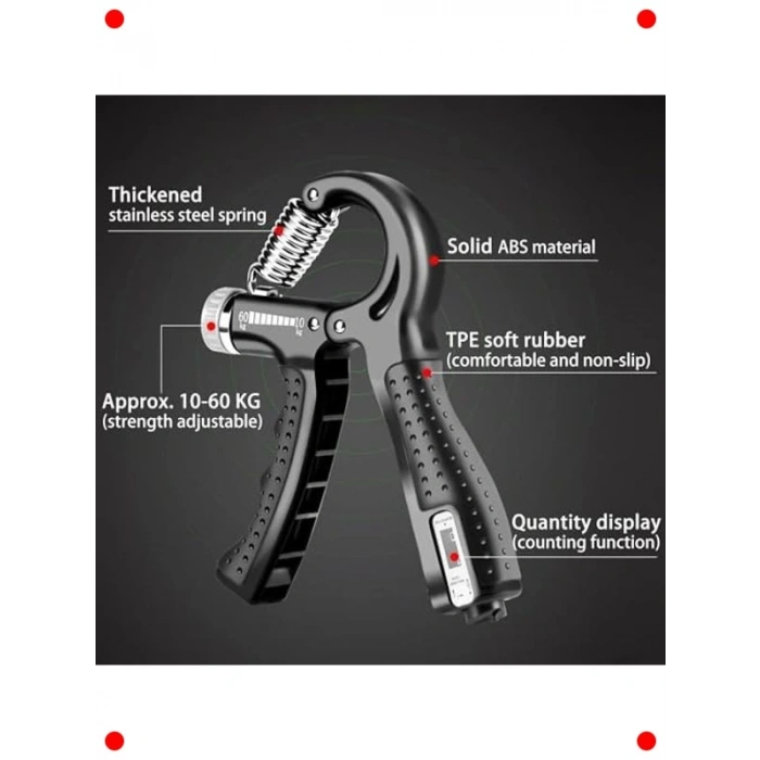 Ayarlanabilir Dirençli El & Önkol Egzersiz Aleti (10-50kg)
